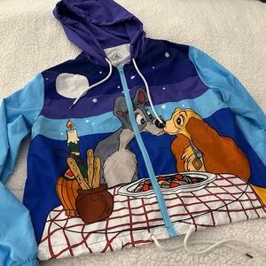 EUC Disney’s Lady and the Tramp Windbreaker Jacket Sz M